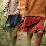 Three Ruffle Skirt
