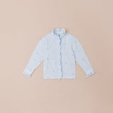 Flower Ruffle Button-up