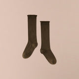 Ruffle Knee Hi Socks