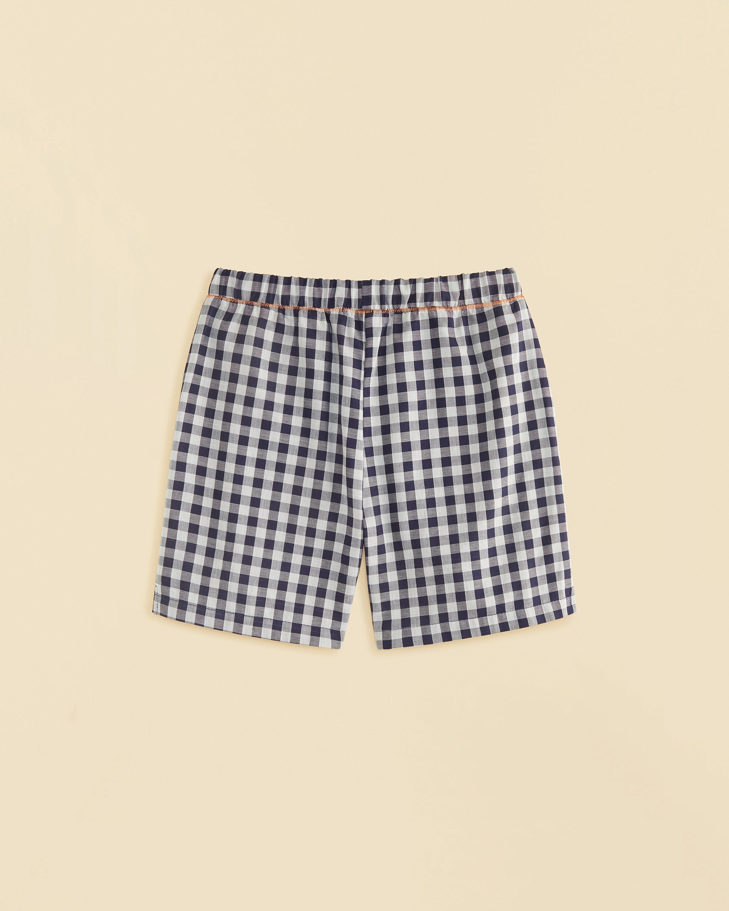 Tie-up Gingham Shorts
